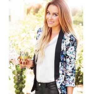 Lauren Conrad Floral Blazer